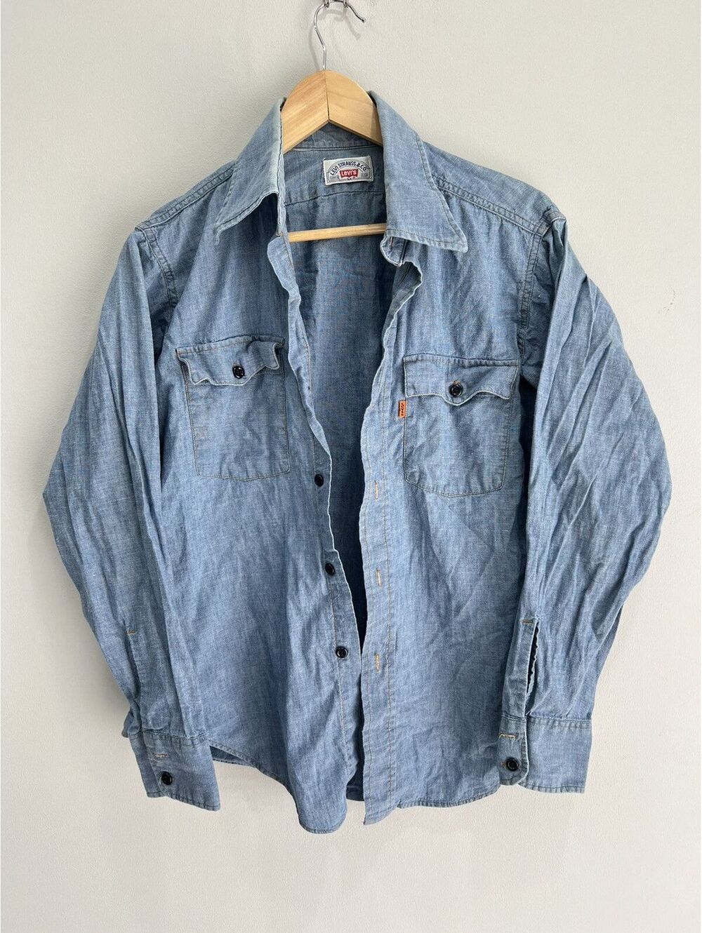 Vintage Levis Orange Tab Button Up Shirt